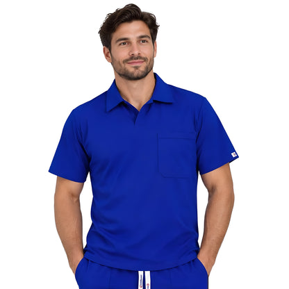 Delantal Amador Hombre Antifluidos Azul Rey