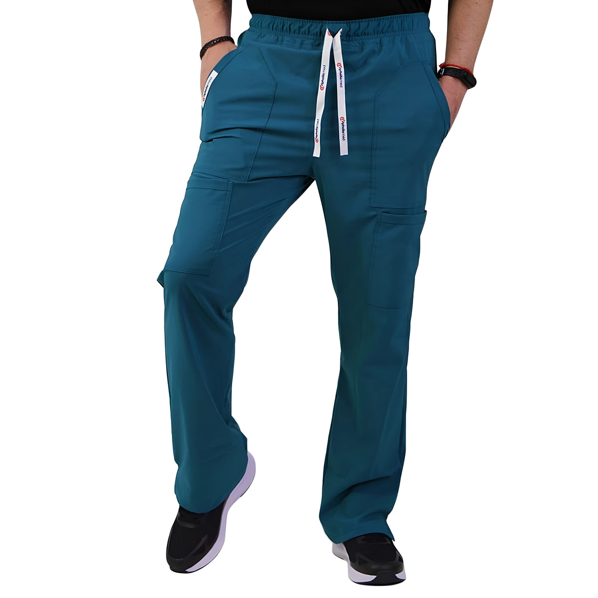 Pantalón Cargo Hombre Antifluidos Verde Petróleo
