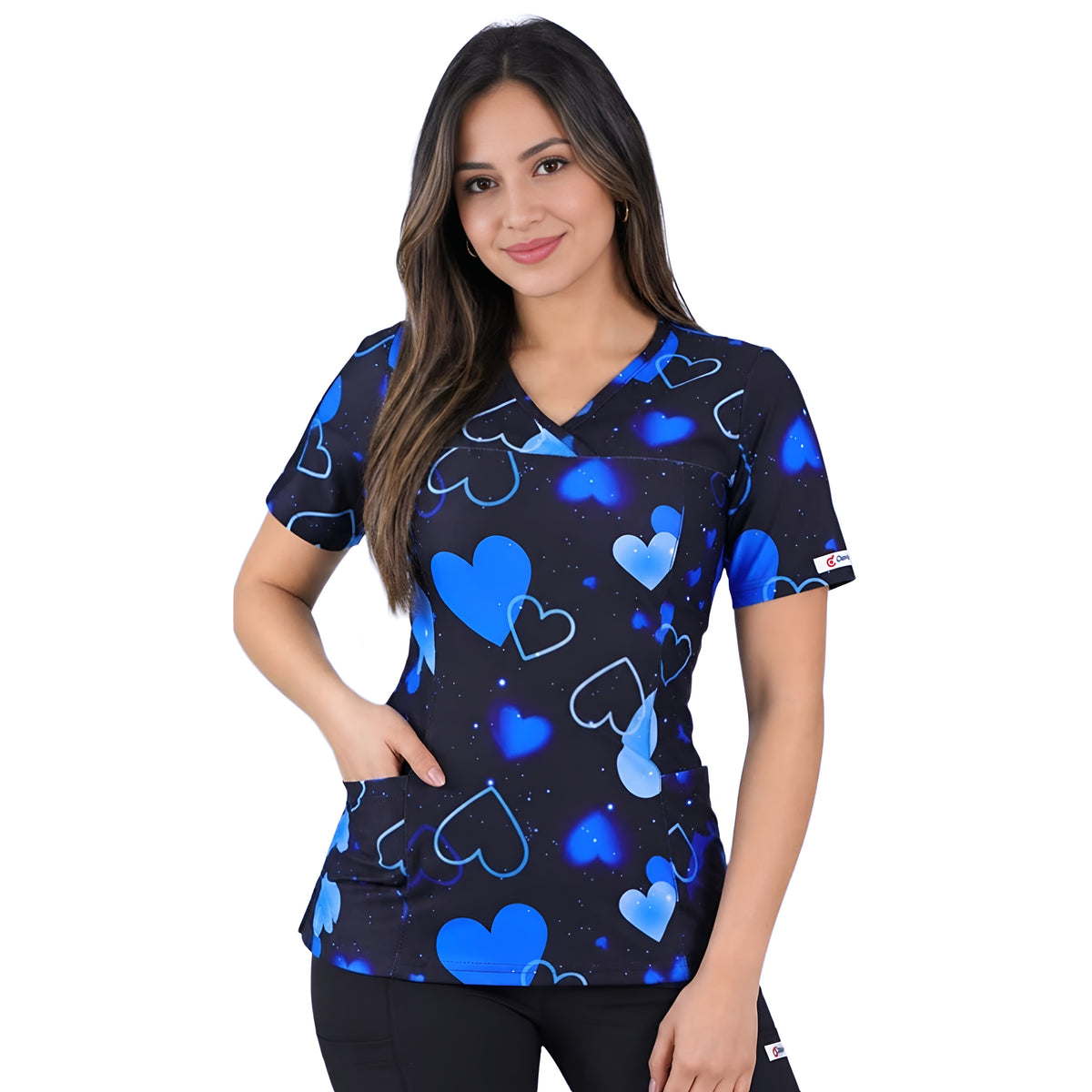 Delantal Elasticado Estampado Mujer