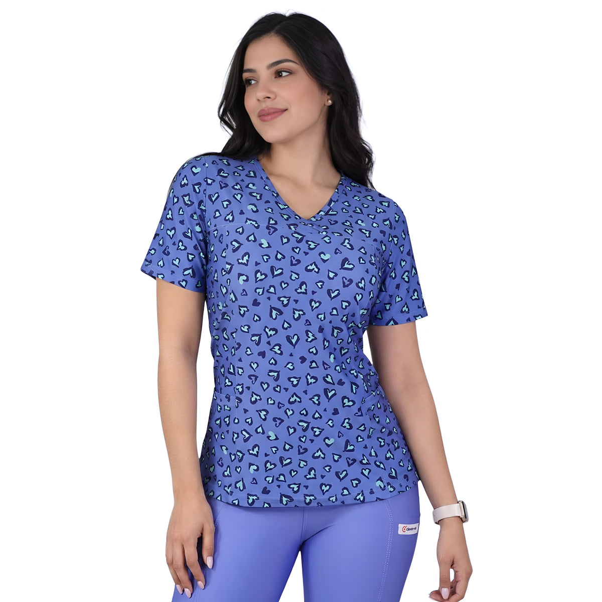 Delantal Elasticado Estampado Mujer