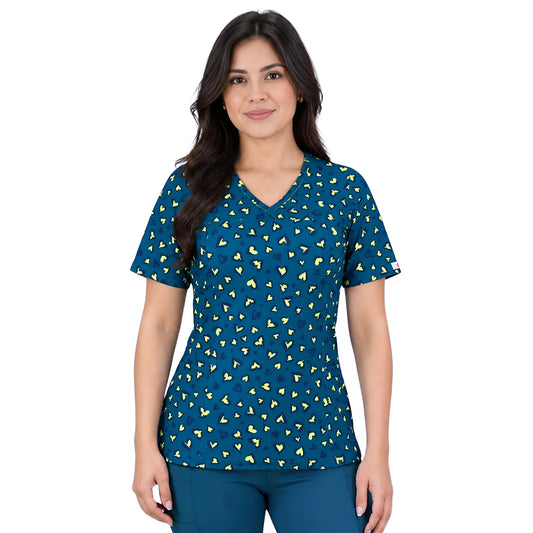 Delantal Elasticado Estampado Mujer