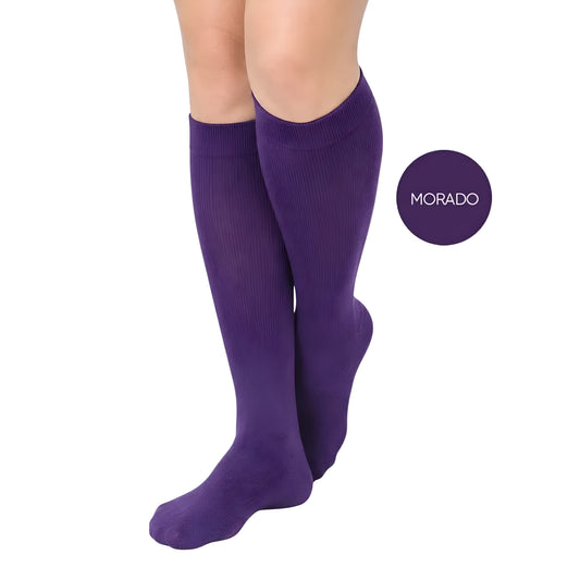 Medias de Compresión Morado