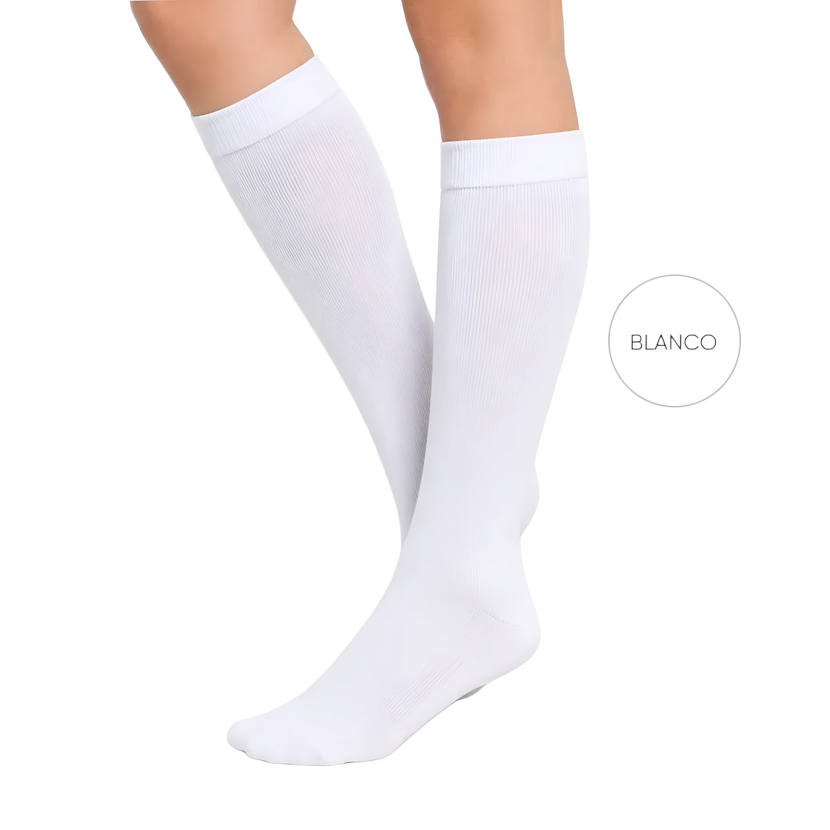 Medias de Compresión Blanco